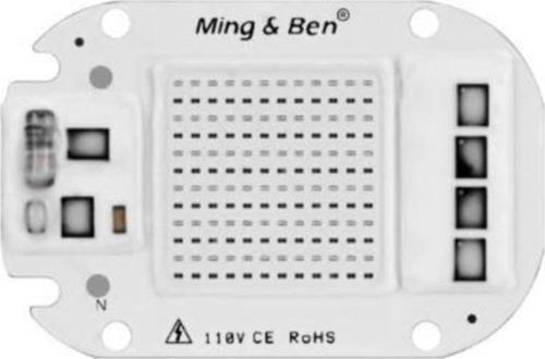 50W 220V Mavi Işık Projektör Ledi Çipi Power Cob Led Çip