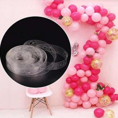 Zincir Makaron Soft Balon Aparatı Kemeri Doğum Günü Süs 5 Metre