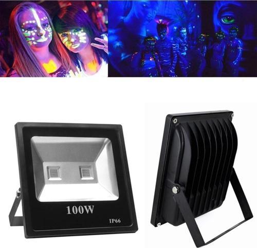 100W Uv Led Ultraviyole Led Projektör 100 Watt 395Nm-400Nm Mor Işık