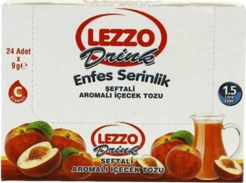 Lezzo Şeftali Aromalı Toz Içecek 9 Gr 24 Paket