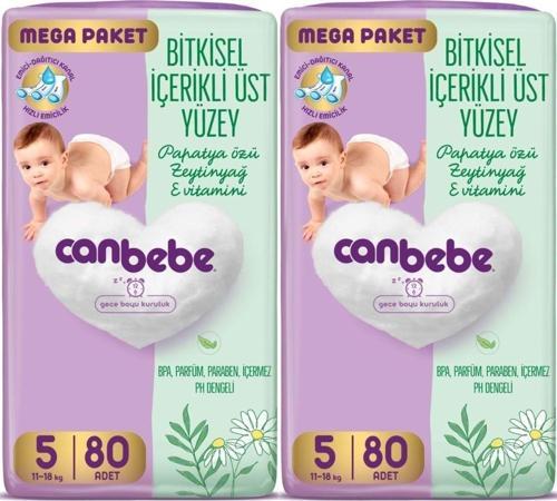 Bebek Bezi Beden:5 (11-18Kg) Junior 160 Adet Mega Ekonomik Fırsat Pk