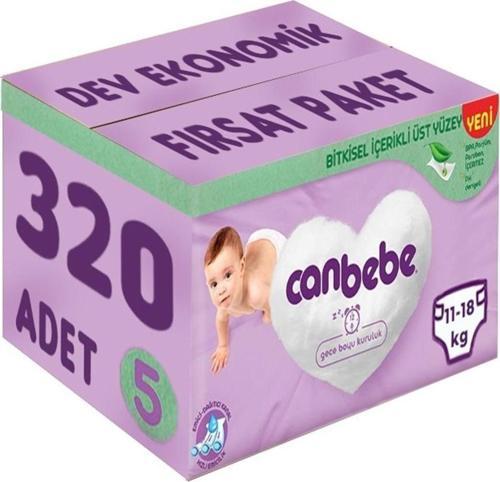Bebek Bezi Beden:5 (11-18Kg) Junior 320 Adet Dev Ekonomik Fırsat Pk