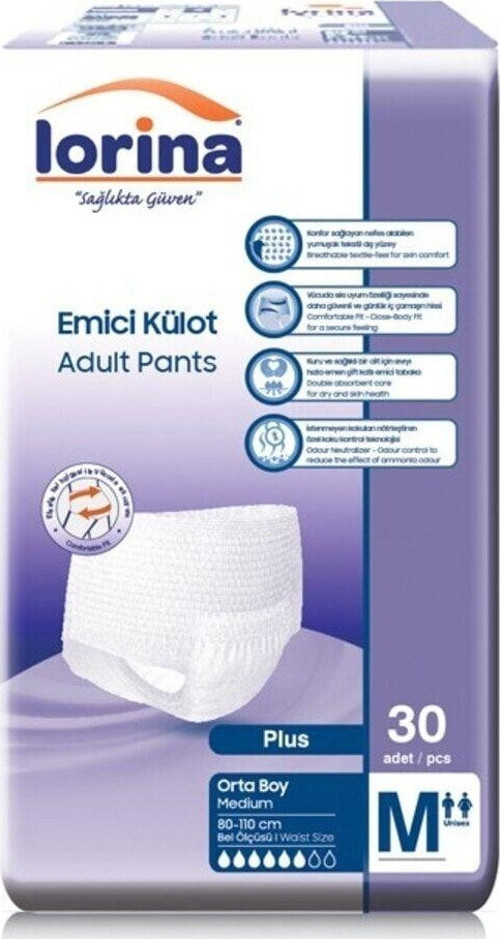 Yetişkin Emici Külot Medium 30 Lu(80-115 Cm)