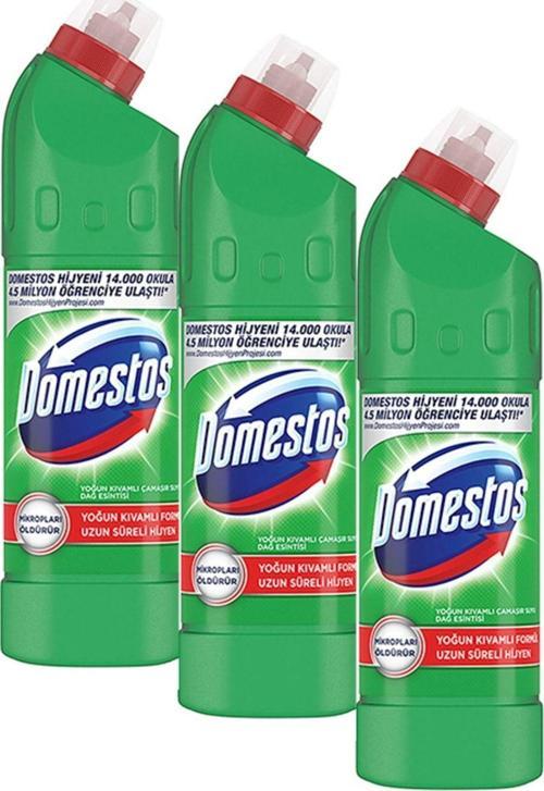 Domestos Çamaşır Suyu 750 Ml Dağ Esintisi (750 Ml X 3 Adet)
