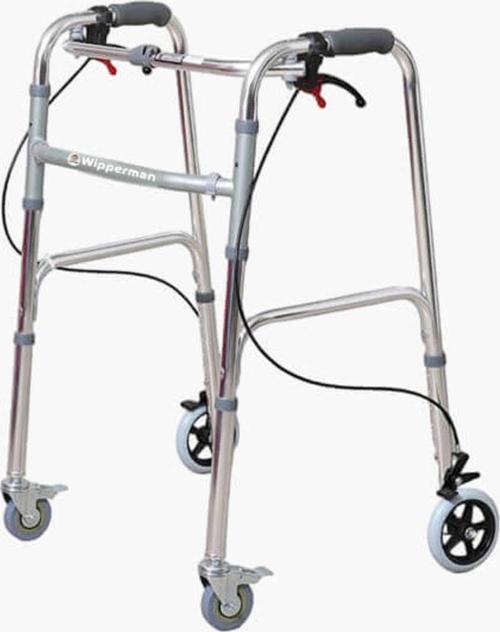 Hasta Tekerlekli Katlanır Walker 4 Tekerli Katlanır Frenli Yürüteç