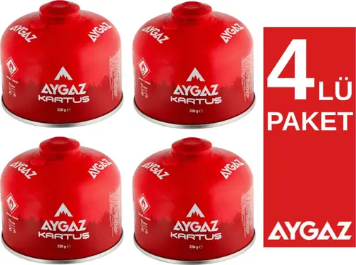 230 Gr Gaz Kartuşu - 4 Adet