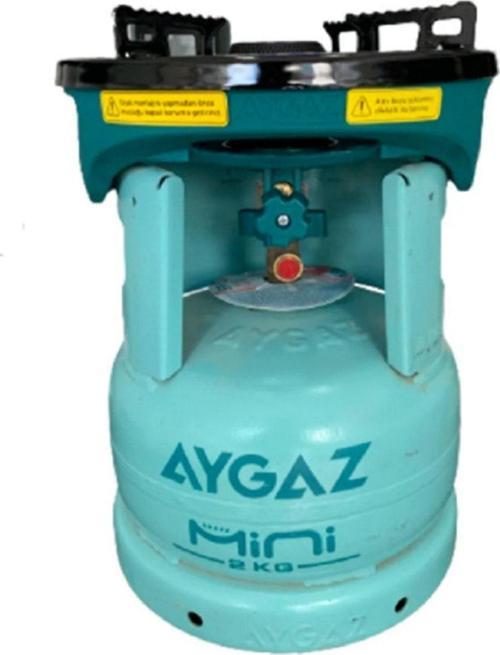 Mini Ocak Yeşil Yeni- Barbekü Uyumlu Çakmaksız + Mini Tüp