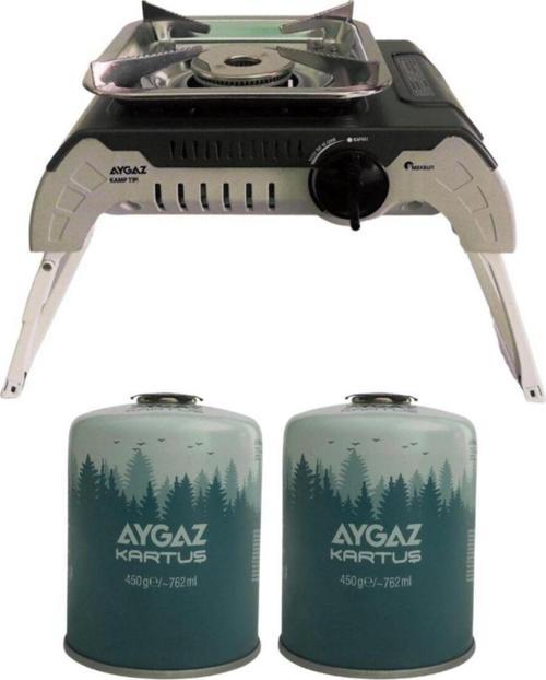 Ms-200 Df Katlanabilir Kamp Ocağı + 450 Gr Kartuş Ikili Set