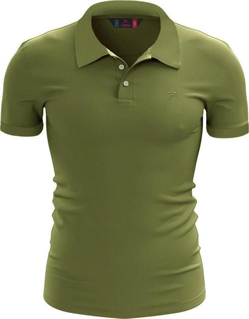 %100 Pamuk Polo T-Shirt IMPERO YEŞİL