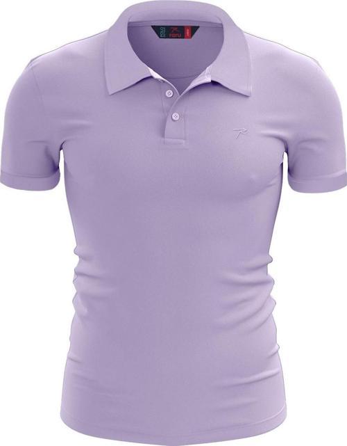 %100 Pamuk Polo T-Shirt IMPERO LİLA