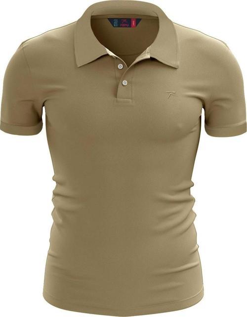 %100 Pamuk Polo T-Shirt IMPERO BEJ
