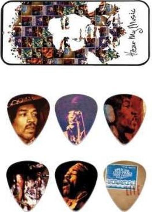 Jimi Hendrix Hear My Music 6lı Pena Seti (Medium)
