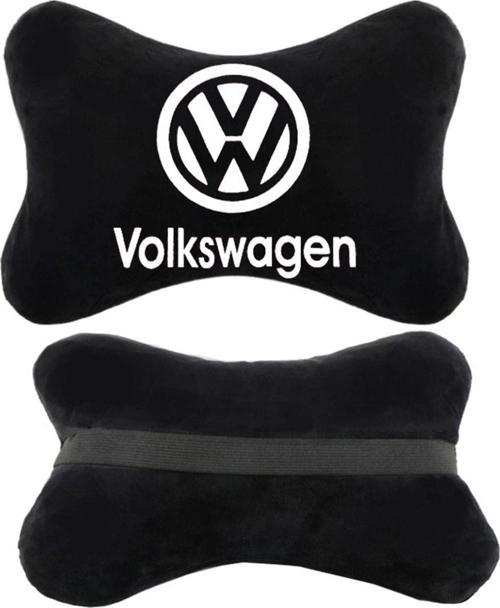 Volkswagen Golf Oto Oto Koltuk Boyun Yastığı Seyahat Yastık 2 Adet Siyah