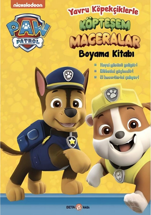 Nessiworld  Paw Patrol Köpteşem Maceralar Boyama Kitabı