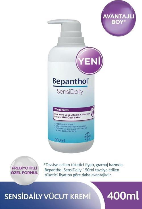 Sensidaily Pompalı Vücut Kremi 400 Ml L Çok Kuru Veya Atopik Ciltler Için Özel Formül