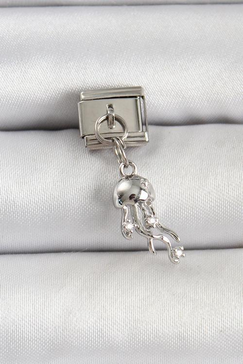 Zarif Kadın için Silver Çelik Deniz Anası Bakla Bileklik