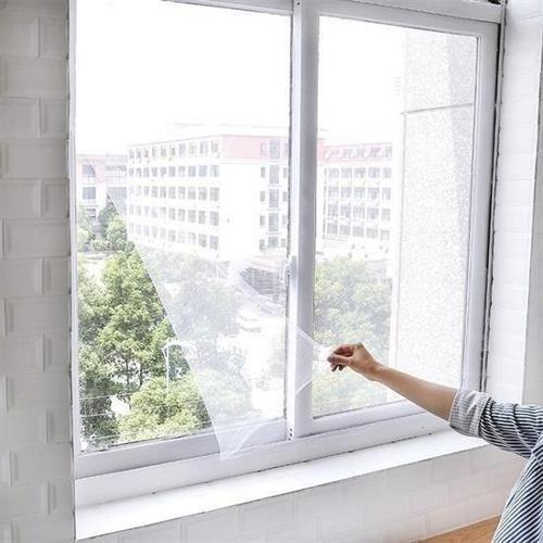 Büro Ev Ofis Yazlık için Çift Kanat Cam Pencere Kapı Sinekliği