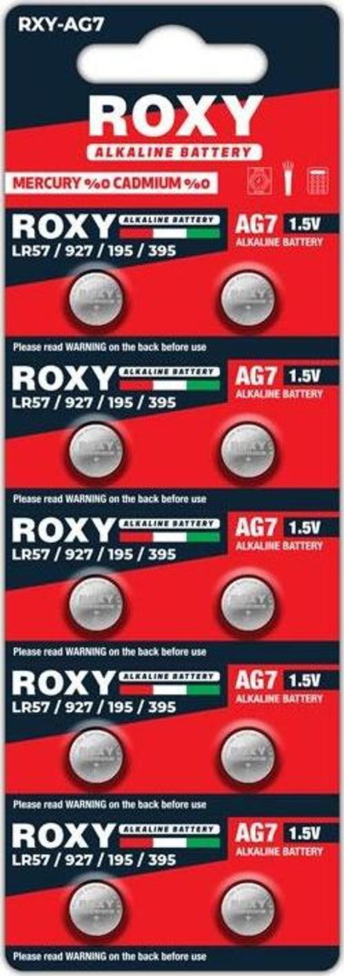 Büro Ev Ofis için 10ADET 44MAH AG7 LR57/LR927/195/395 Alkalin Düğme Pil Seti