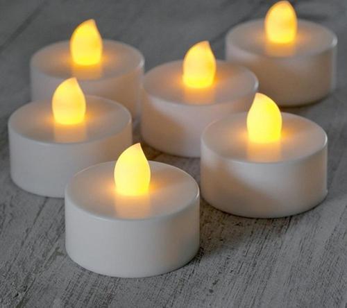 Büro Ev Ofis Dekoru için Pilli Tealight Süsleme Mumu