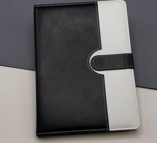 Büro Ev Ofis Hediyesi için Siyah Beyaz Tarihsiz Ajanda Defter