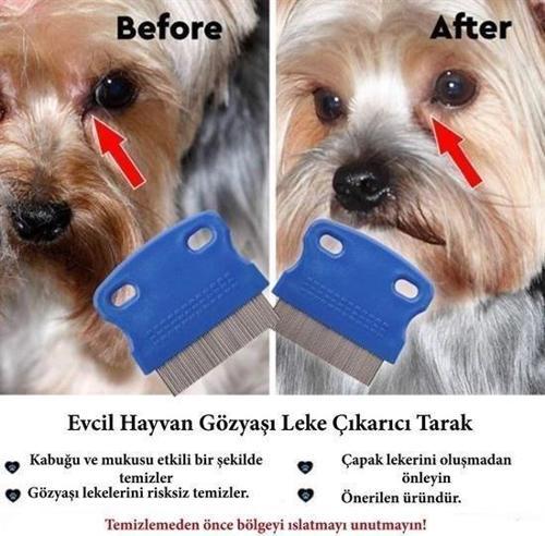 Büro Ev Ofis Evcil Pet Hayvanı Köpek Hediyesi için Tarak Gözyaşı Lekesi Pire Tarağı