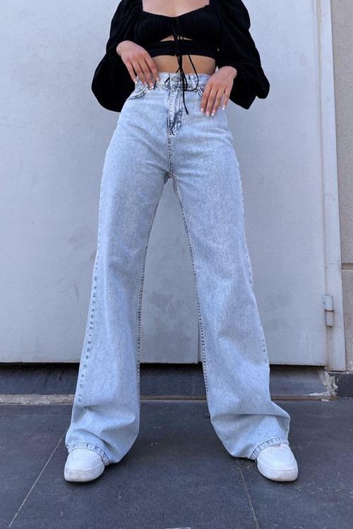 Cıqulata Bucha Jeans Long Length Yüksek Bel Straıght Fıt Jean Palazzo
