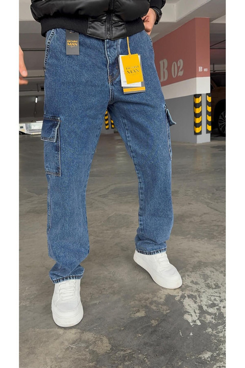 Erkek Kargo Lacivert Baggy