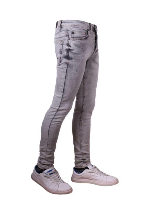 Erkek Denim Giyim Pantolon Gri