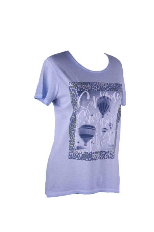 Kadın Mavi Tshirt