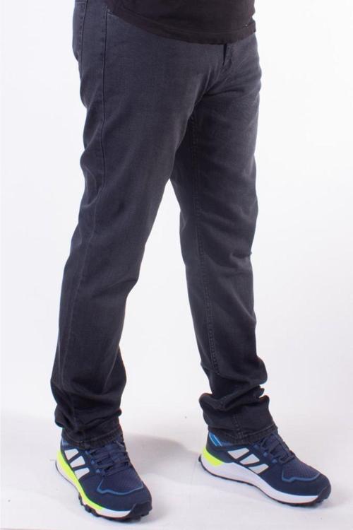 9133-33 Siyah Yüksek Bel Rahat Paça Erkek Jeans Pantolon