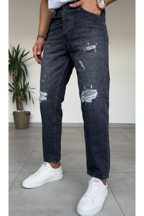 Boyfriend Füme Lazerli Pantolon