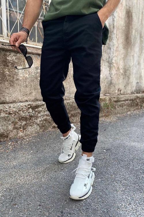 Paça Lastikli Likralı Rahat Kalıp Jogger Pantolon