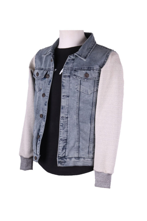 Erkek Trend Giyim Garni Kol Kot Ceket