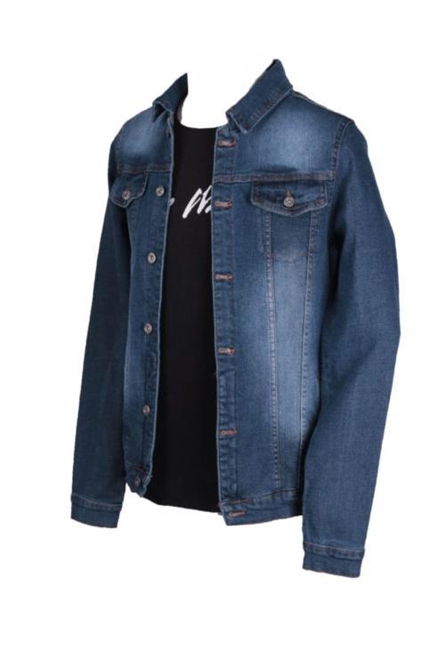 Erkek Denim Mont Açık Mavi Trent Kot Ceket