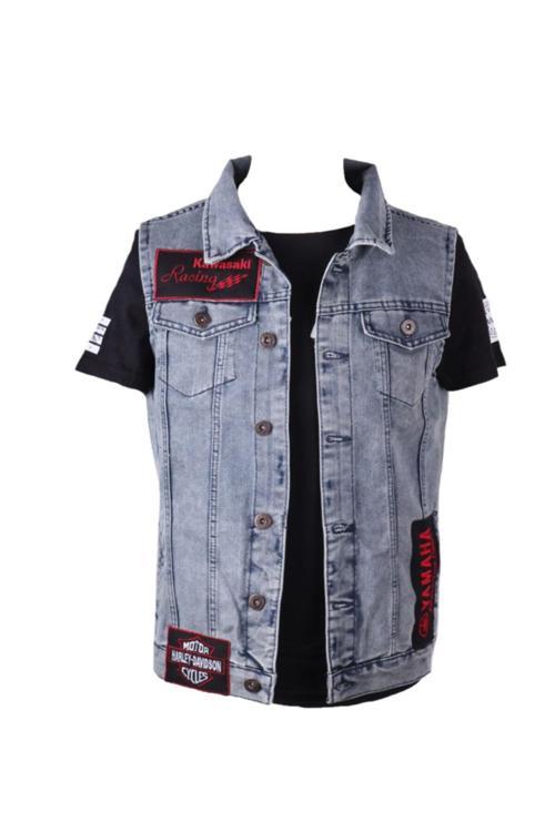 Vikings Jeans Erkek Denim Armalı Kot Yelek 83560