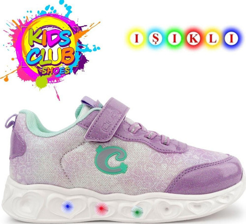 Cool Yuki Işıklı Ortopedik Taban Kız Çocuk Spor Ayakkabı