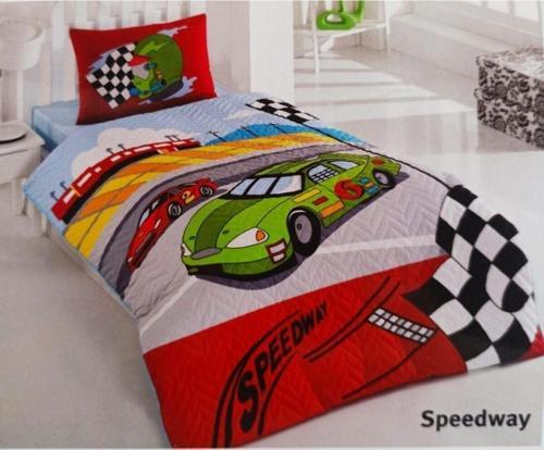 Kristal Kapitoneli Nevresim Takımı Tek Kişilik- Speedway