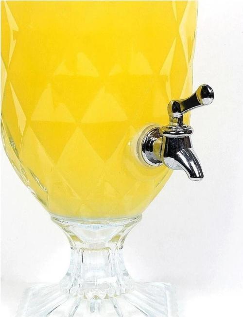Parti Damacanası  Cam Şerbetlik Lüks 2 Litre Kokteyl Limonata Meşrubat Sebil