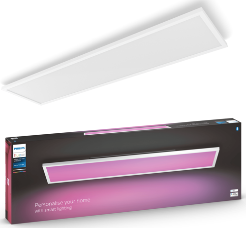 Hue Surimu Beyaz Sıva Üstü RGB Akıllı LED Dikdörtgen Panel Tavan Armatürü 120x30cm  4150 Lumen