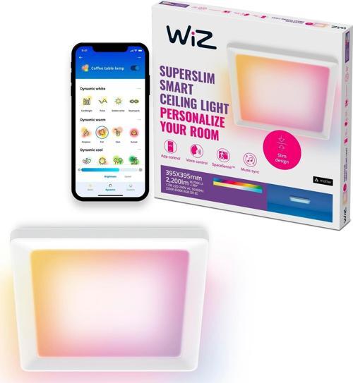 Beyaz Akıllı Sıva Üstü RGB Kare Panel Tavan Armatürü 17W