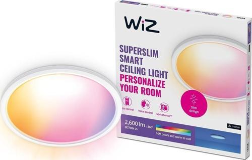 SuperSlim 22W Beyaz Sıva Üstü RGB Akıllı LED Yuvarlak Panel Tavan Armatürü 42 cm çapında 2600 Lumen