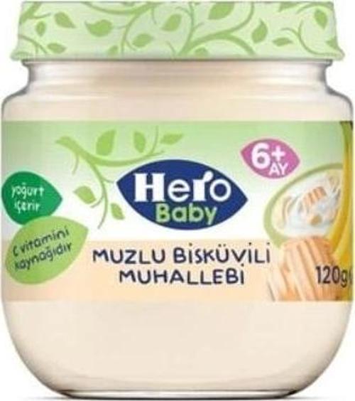 Nessiworld Hero Baby Muzlu Bisküvili Muhallebi Kavanoz Mama 120 Gr