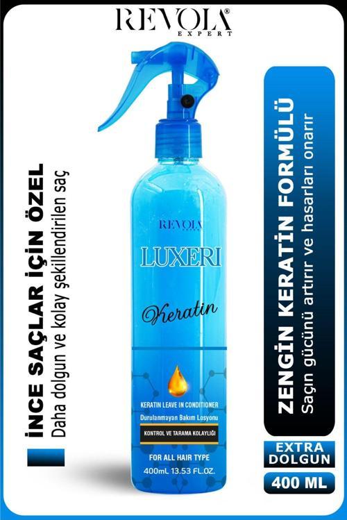 İnce Saçlar İçin Keratin Fön Suyu Ekstra Dolgunluk Sağlayan Isı Koruma Durulanmayan Saç Bakım Spreyi