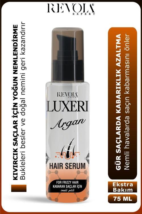 Luxeri Argan Saç Serumu Kıvırcık Saçları Nemlendirir Kabarmayı Önler Ve Doğal Bir Görünüm Kazandırır
