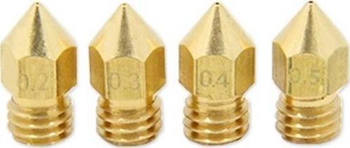 3D Printer / Yazıcı Extruder Mk7 Mk8 Nozzle - 0.2Mm (1.75)  (rf132)