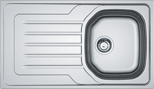 Onda Line OLL 611-86 Dekorlu Sol Damlalıklı Paslanmaz Çelik Mutfak Eviyesi 86x50 cm