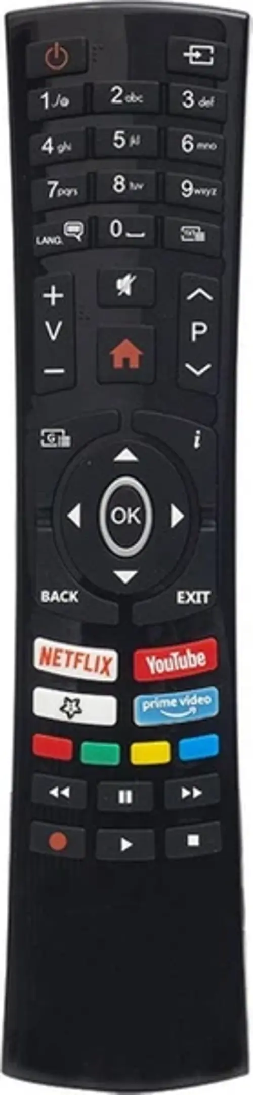 Rc 4390P Netflix Youtube Play Tuşlu led tv kumandası