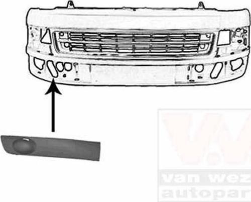 Volkswagen T5,5 2010 2015 Sis Far Kapağı Sağ Sıssız Sıyah (Oem No:7E0807490)