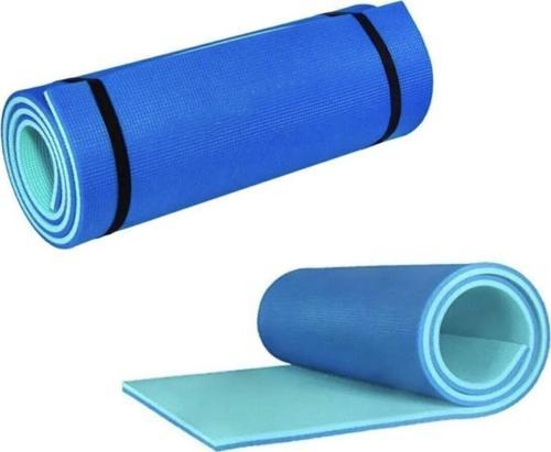 Fitness Pilates Minderi Yoga Ve Egzersiz Mati Turkuaz Tasinabilir Askil 10mm Mat