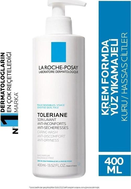 Normal, Kuru Ve Hassas Ciltler Için Yüz Ve Makyaj Temizleyici 400.ml.(toleriane Caring Wash )